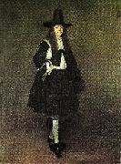 Gerard Ter Borch man in black, c oil on canvas